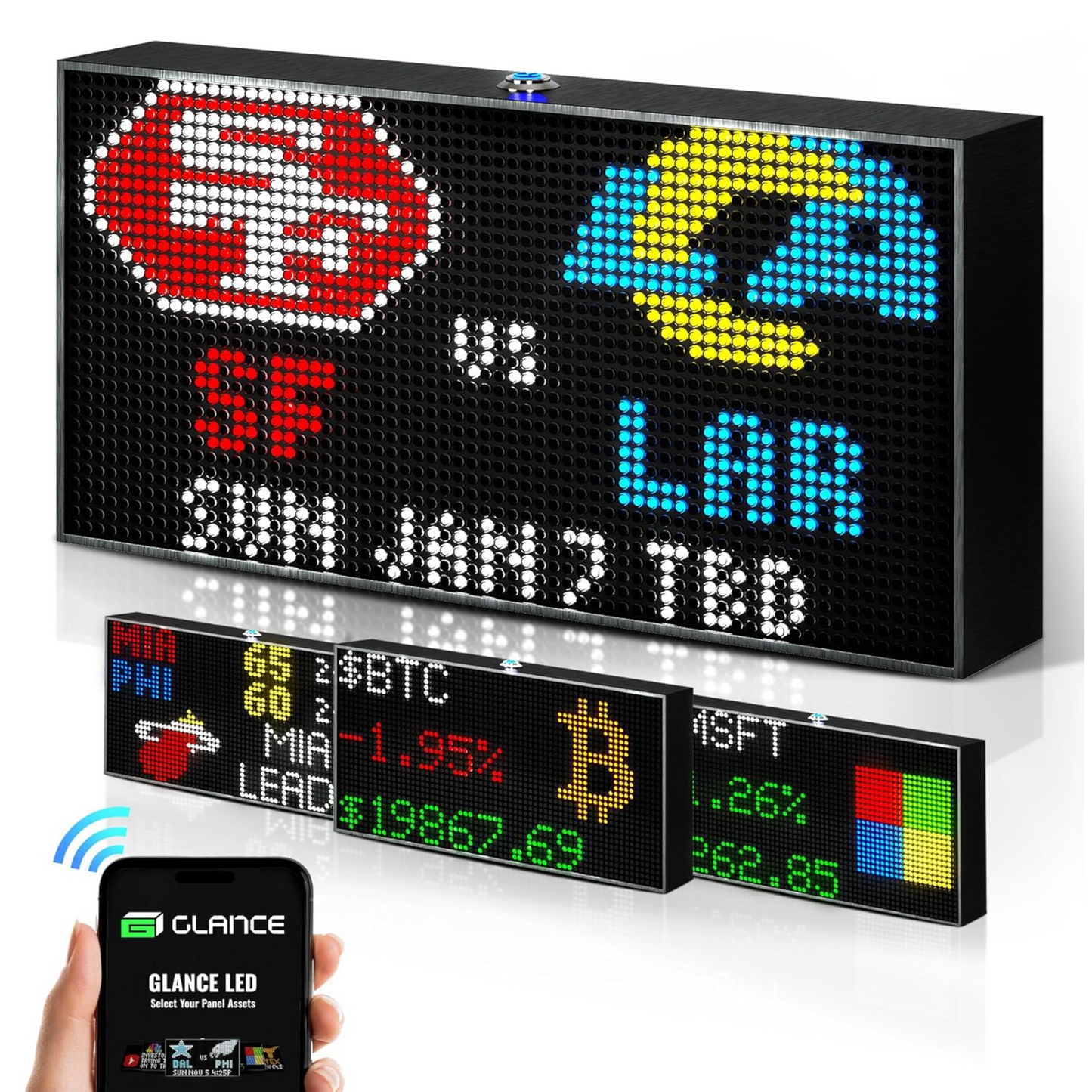 glance led sports ticker